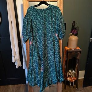 Split Silk Midi Muu from Kantha Bae